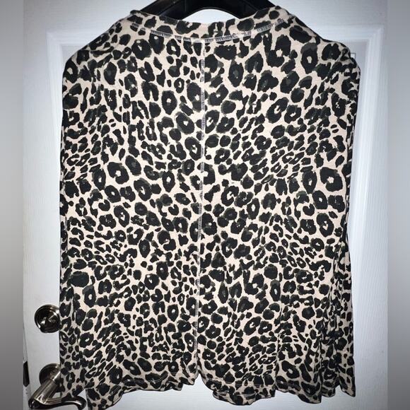 Sanctuary long-sleeved blouse black cream Size 2X - Picture 6 of 10